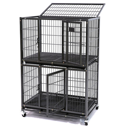 31" Two-Tier Dog Crate 46A - Tampa Home & Garden Store