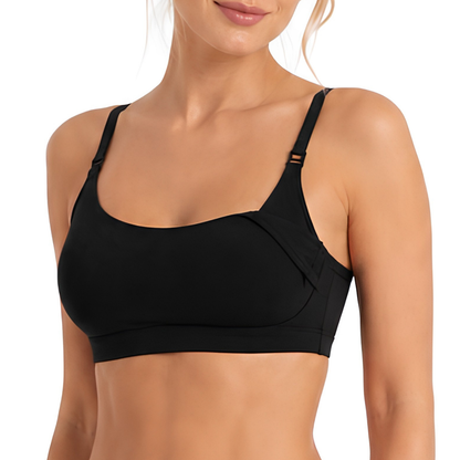 Nursing bralette black organic cotton Net Positive with adjustable straps on Tampa Home & Garden Store
