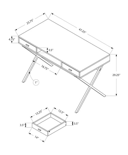 Computer Desk for Home Office with Laptop Storage