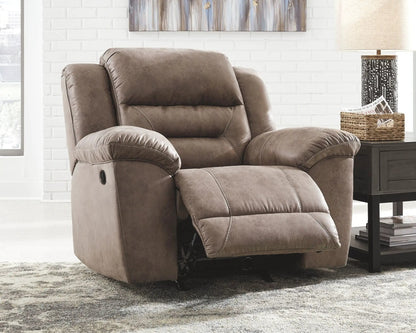 Stoneland reclining sofa in brown faux leather by Unique Piece Furniture on Tampa Home & Garden Store