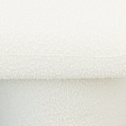 Ivory Randolph boucle upholstered bench fabric texture by HouseOfZazla on Tampa Home & Garden Store
