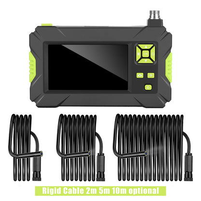 Endoscope HD camera handheld with 4.3in display, neon lime accents and three coiled cables on Tampa Home & Garden Store