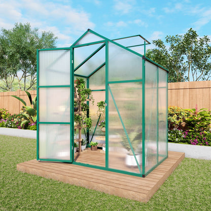 Strong Polycarbonate Walk In Greenhouse and Porch
