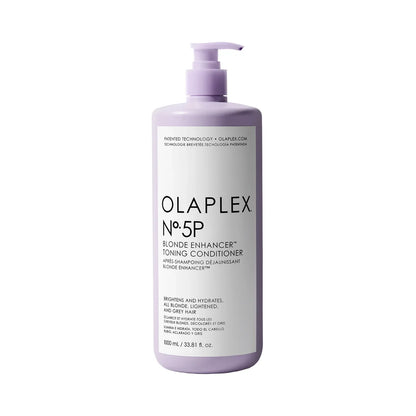 Olaplex No.5P Blonde Enhancer Toning Conditioner bottle in lavender purple by Nava Beauty on Tampa Home & Garden Store