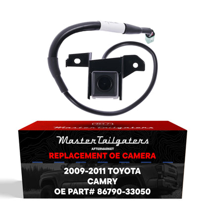 Master Tailgaters OEM backup camera for Toyota Camry 2009–2011 push-button start; black housing on Tampa Home & Garden Store