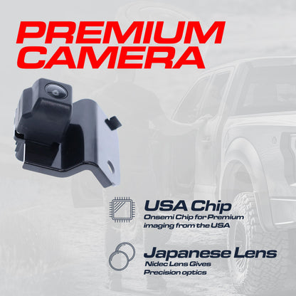 Master Tailgaters OEM backup camera for Toyota FJ Cruiser on mounting bracket on Tampa Home & Garden Store