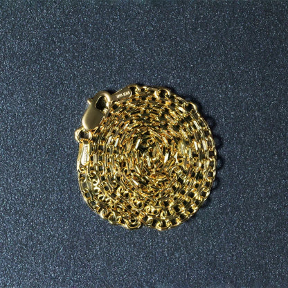 14k Yellow Gold Diamond-cut Cable Link Necklace 2.3mm Bids.com on Tampa Home & Garden Store