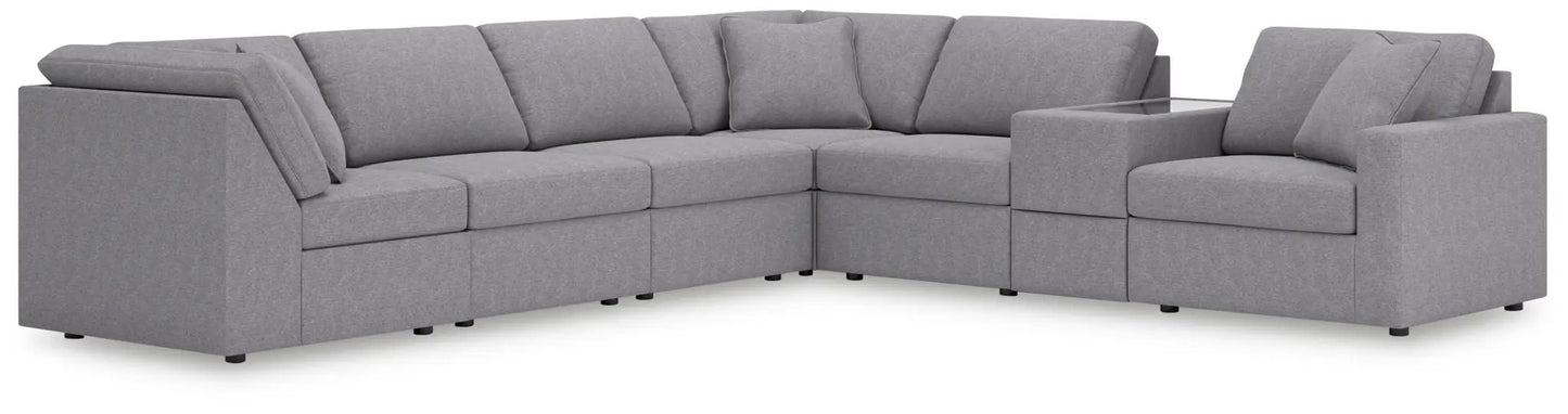 Modmax Sectional in Granite Performance Fabric