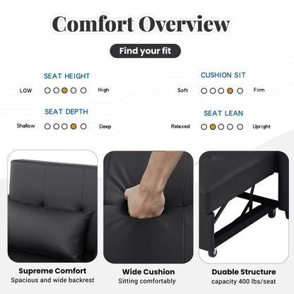 Convertible Sleeper Sofa and a Compact Design