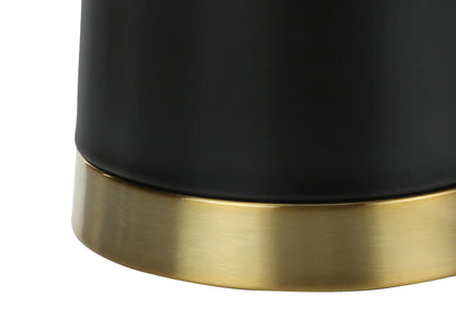 Table lamp black resin body with brass base by HouseOfZazla on Tampa Home & Garden Store
