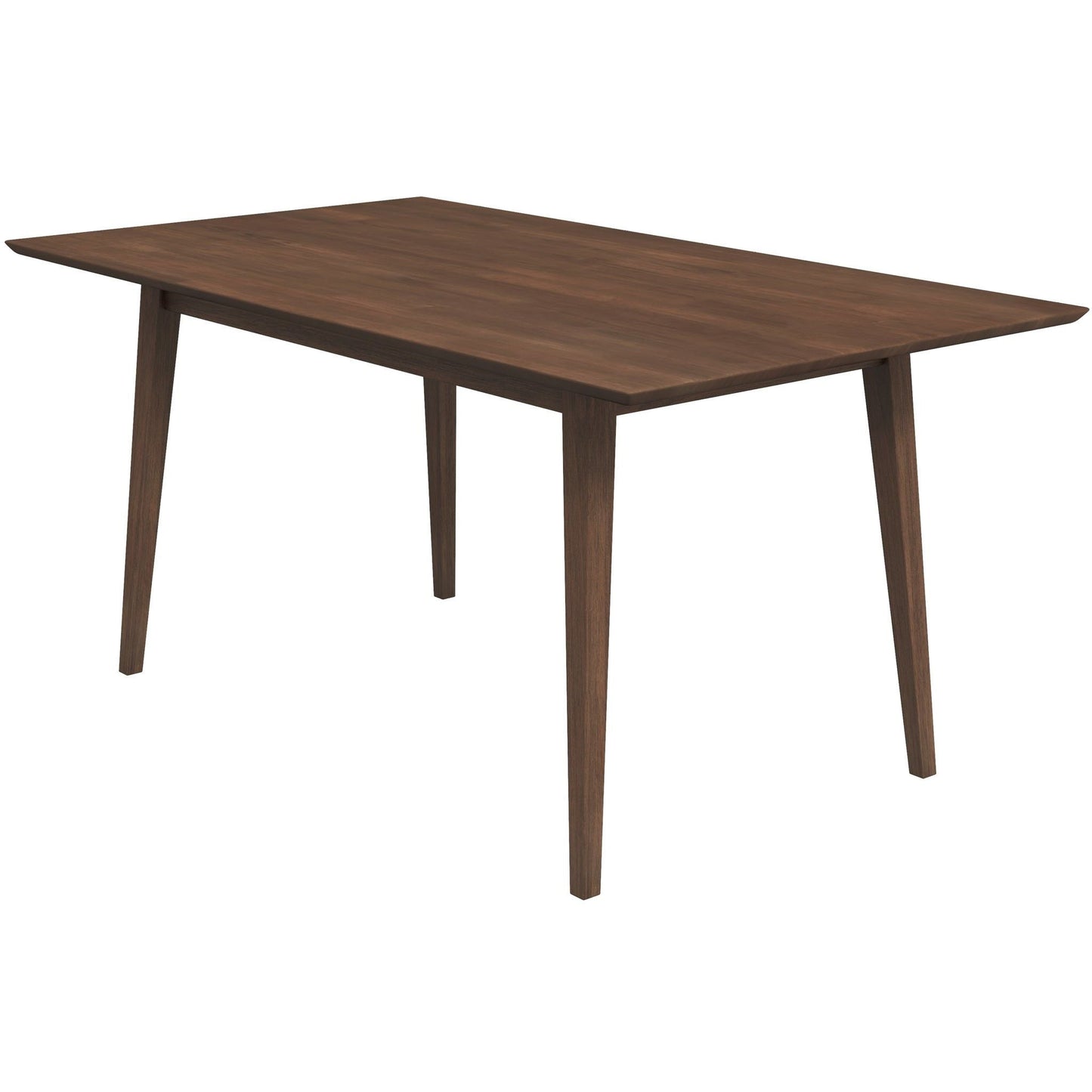 Levi modern rectangular dining table in dark brown wood by HouseOfZazla for dining spaces on Tampa Home & Garden Store