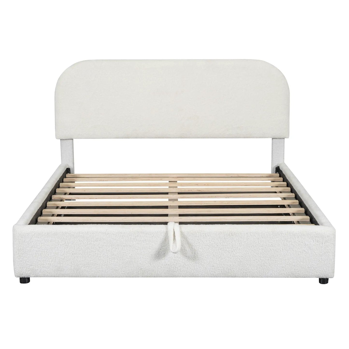 Upholstered Platform Bed With Hydraulic Storage