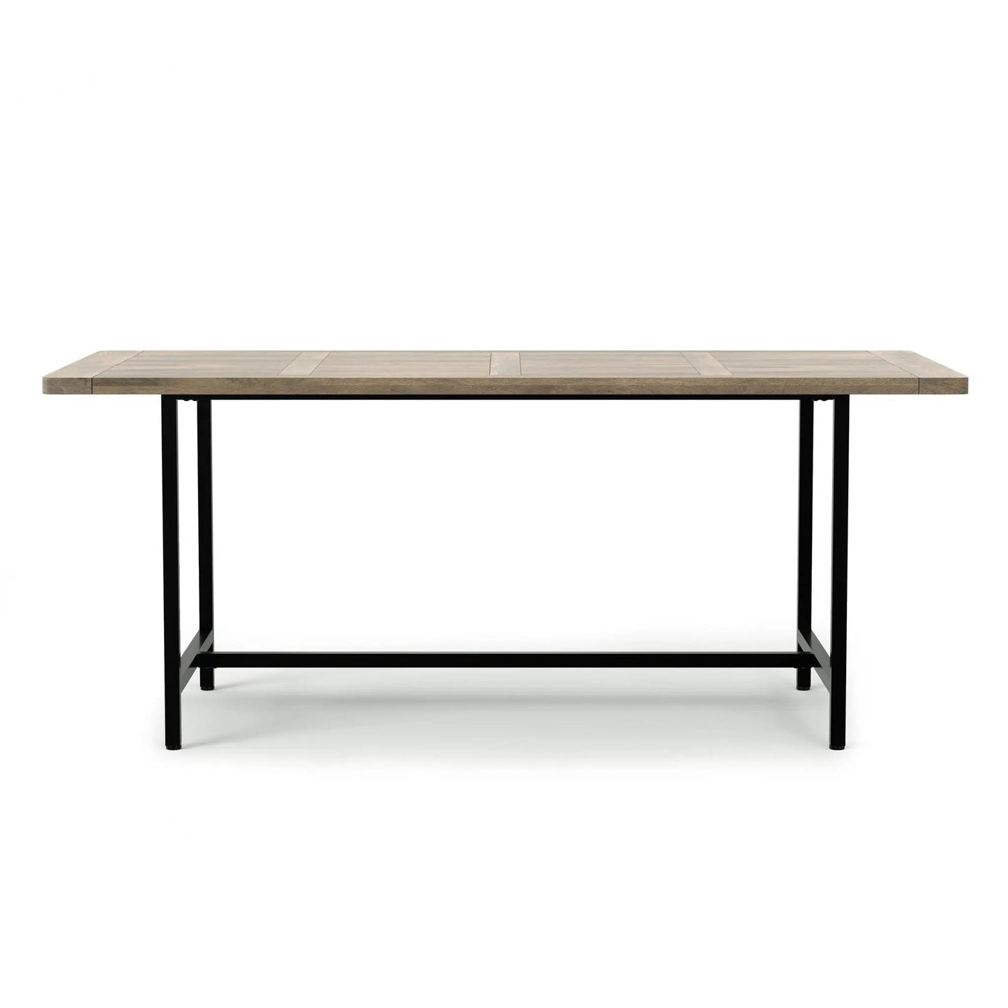 Campbell Handcrafted Dining Table wood top with black metal base by Unique Piece Furniture on Tampa Home & Garden Store
