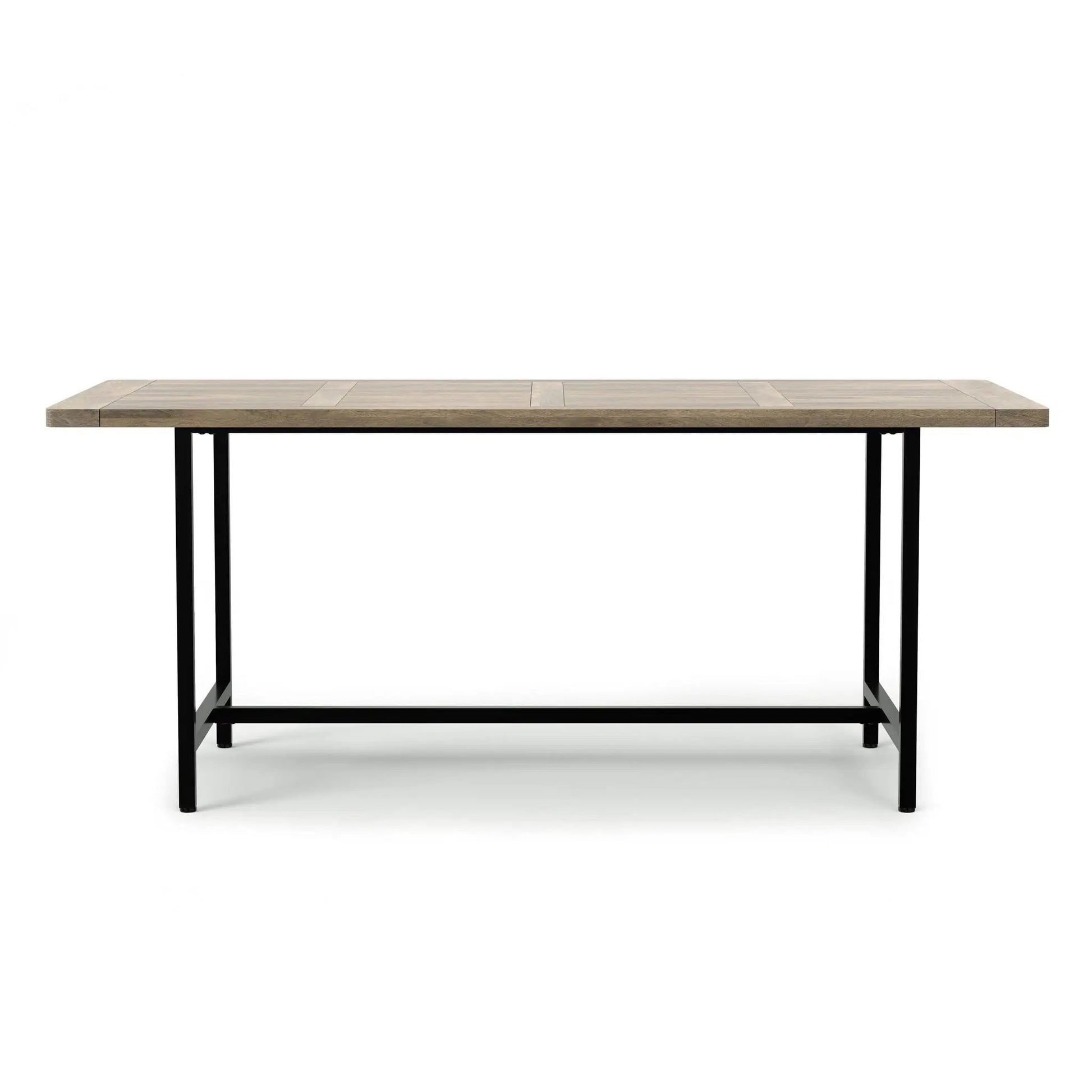 Campbell Handcrafted Dining Table wood top with black metal base by Unique Piece Furniture on Tampa Home & Garden Store
