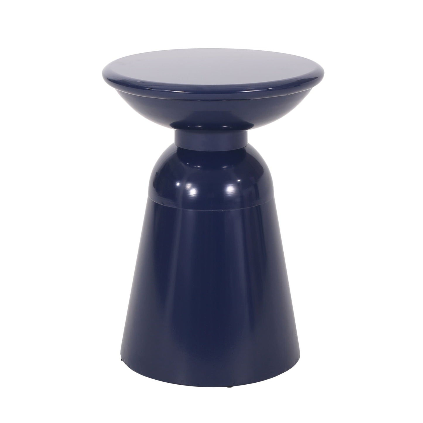 Modern Round Metal Pedestal Outdoor Table