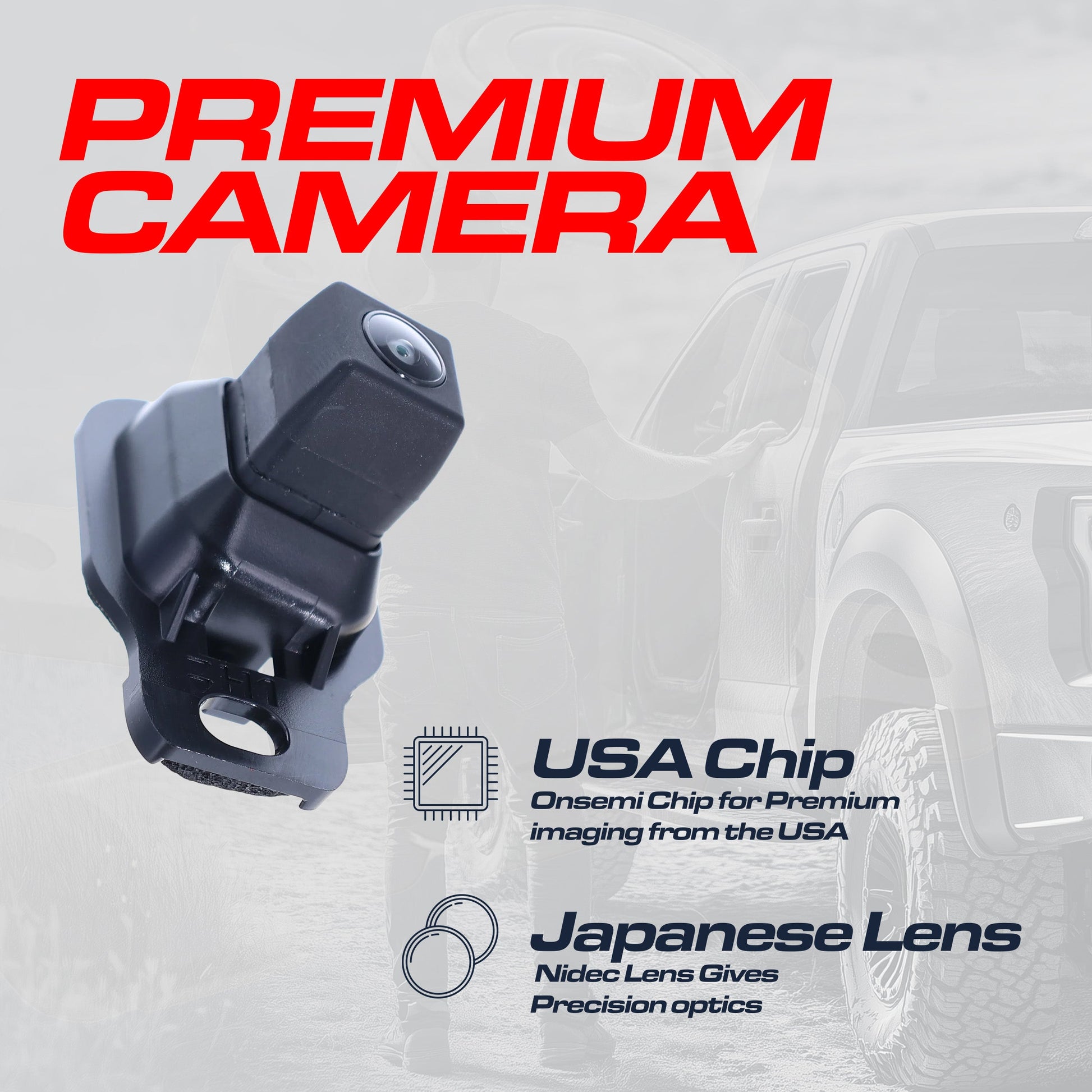 Master Tailgaters backup camera for Toyota Highlander 2014-2016, black housing on Tampa Home & Garden Store