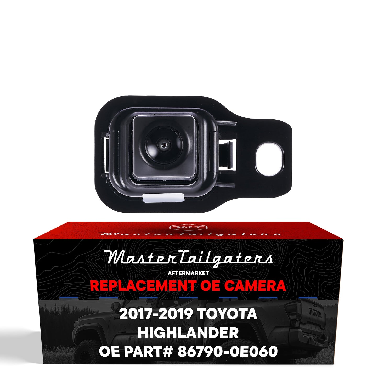 Master Tailgaters OE backup camera for 2017-2019 Toyota Highlander, black housing on Tampa Home & Garden Store