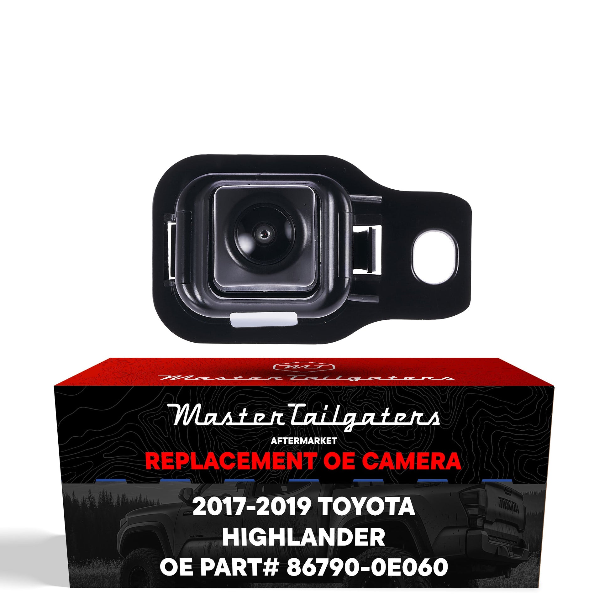 Master Tailgaters OE backup camera for 2017-2019 Toyota Highlander, black housing on Tampa Home & Garden Store