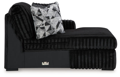 Midnight Madness Sectional and Jumbo Corduroy
