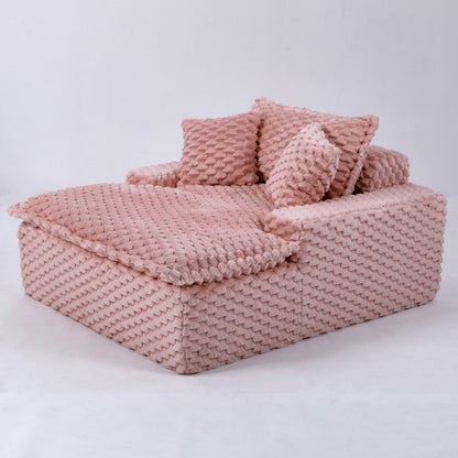 Harbor Luxury Sofa in Turtle Fleece Fabric