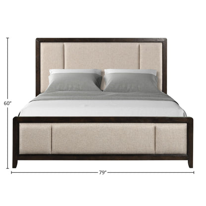 Upholstered Headboard and Footboard Bed Frame