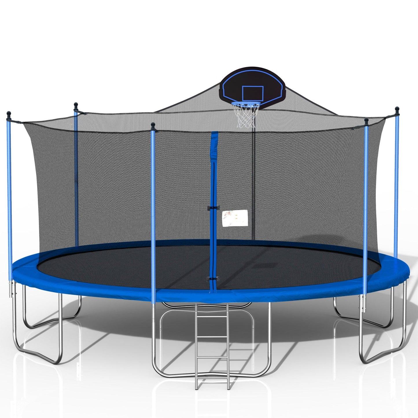 16Ft Trampoline With Basketball Hoop And Net
