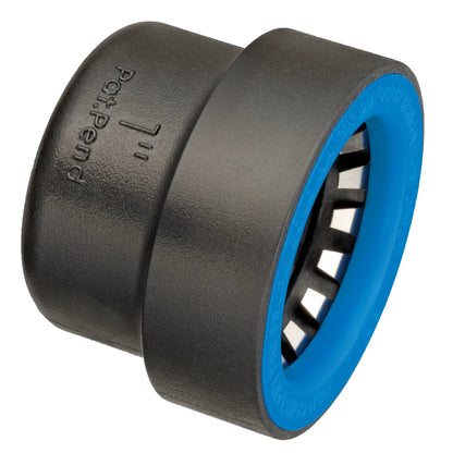 Blu-Lock cap 1 inch with black body and blue inner ring Orbit Irrigation cap on Tampa Home & Garden Store