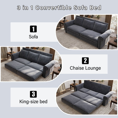 3 In 1 Convertible Sleeper and King Lounger