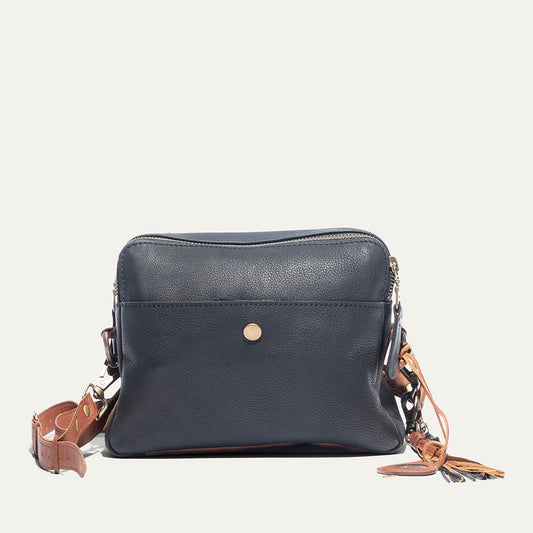 Sac bandoulière en cuir Everyday à double zip