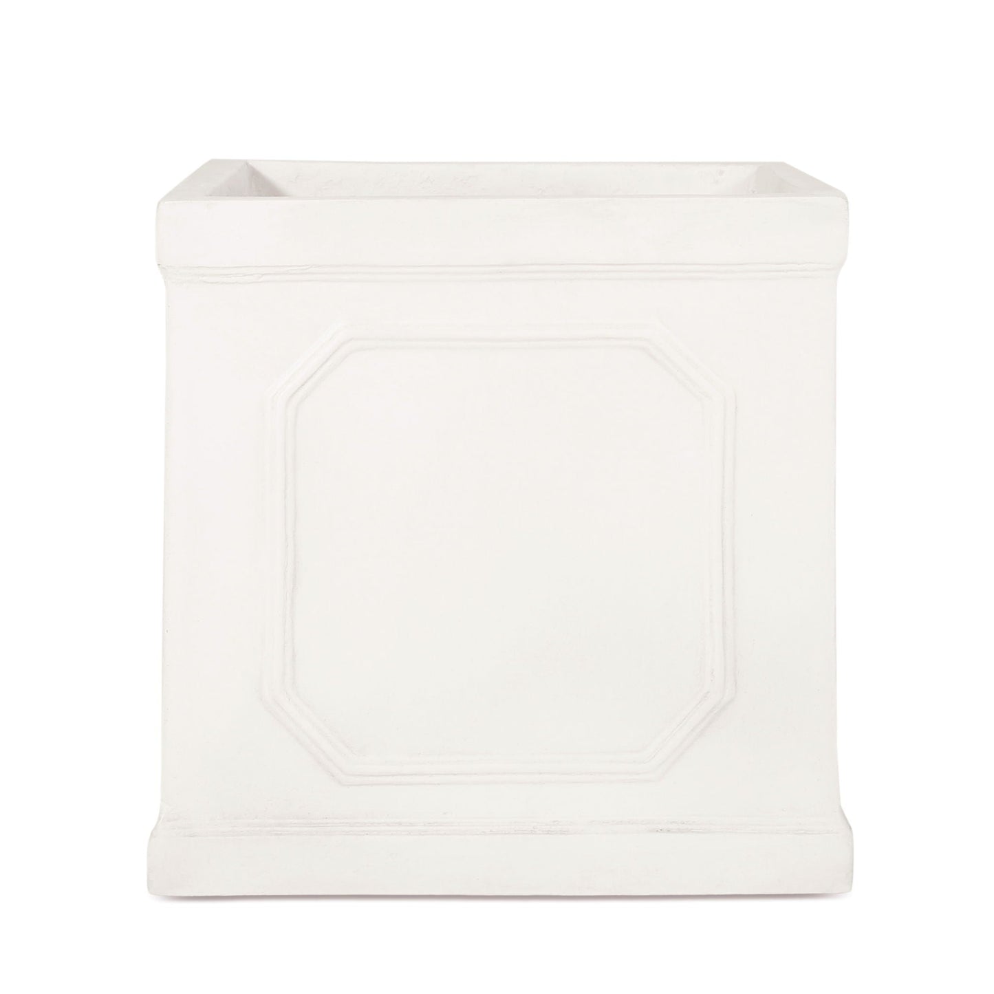 Durable Planter white ceramic planter with beveled rim HouseOfZazla on Tampa Home & Garden Store