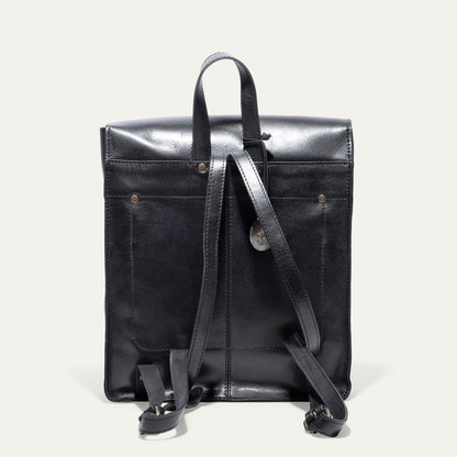 Simple Backpack by Will Leather Goods, black leather with adjustable straps on Tampa Home & Garden Store