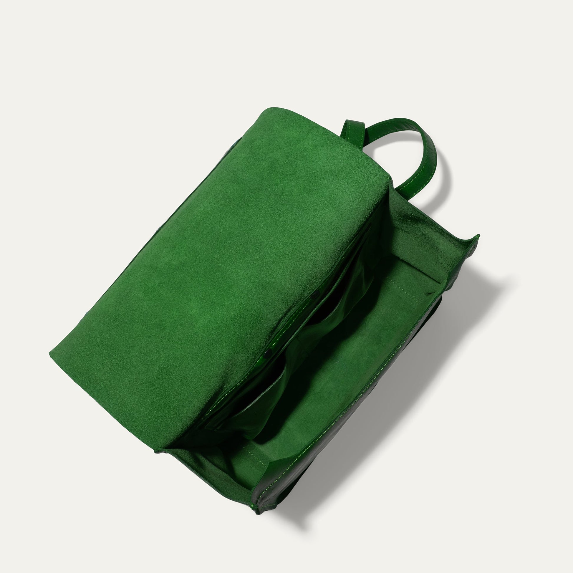 Simple Backpack by Will Leather Goods, green suede backpack on Tampa Home & Garden Store