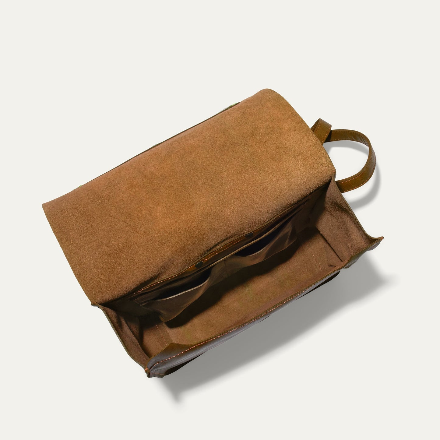 Simple Backpack by Will Leather Goods brown suede with leather strap on Tampa Home & Garden Store