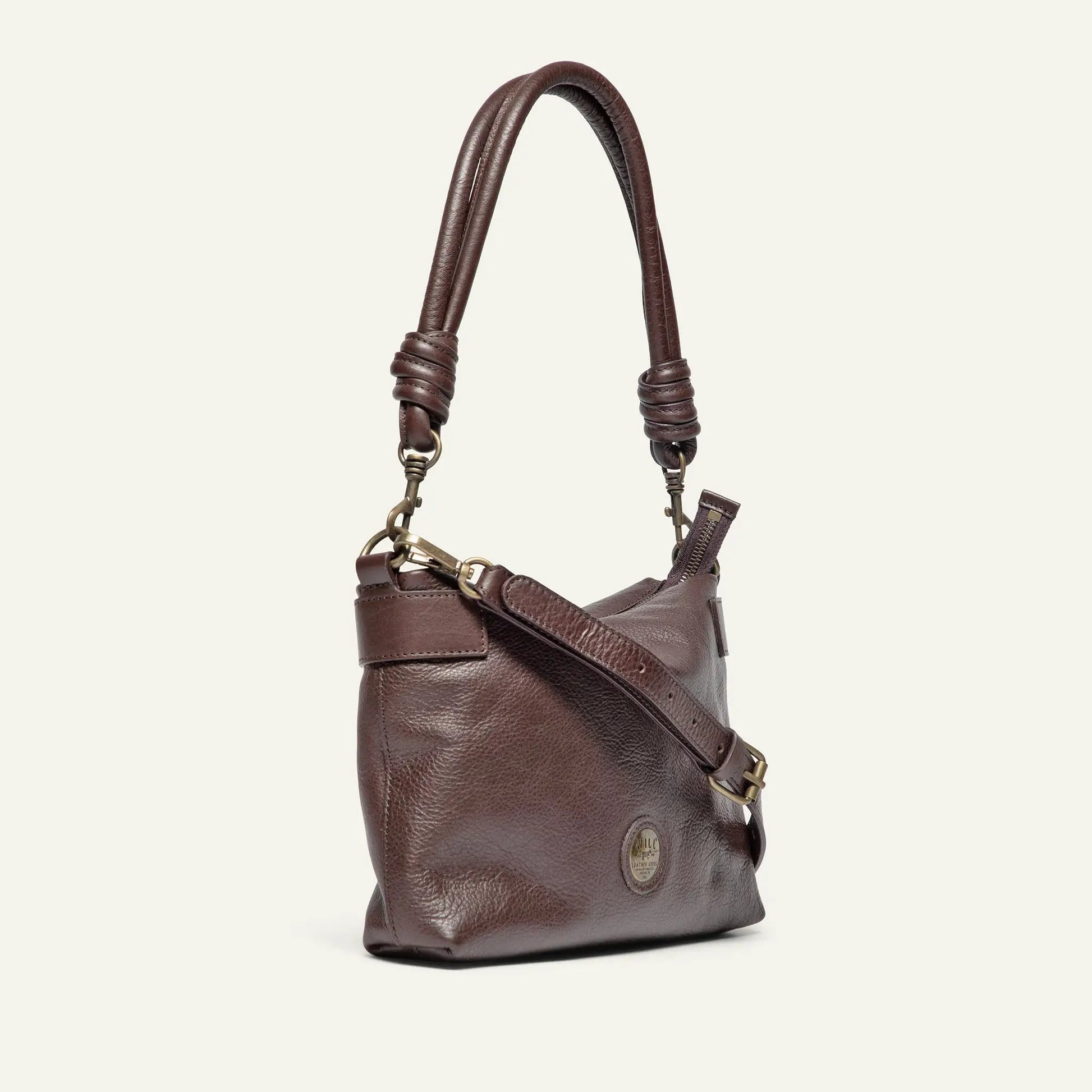 Milan Convertible Topzip Leather Bag, Will Leather Goods shoulder bag with top handles on Tampa Home & Garden Store