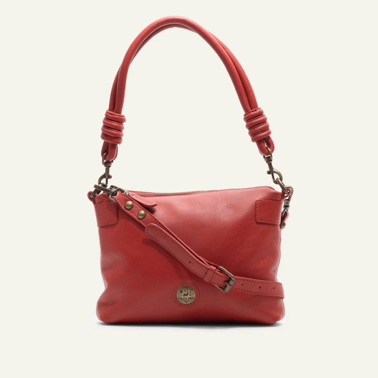 Milan Convertible Topzip Leather Bag red leather shoulder bag Will Leather Goods on Tampa Home & Garden Store