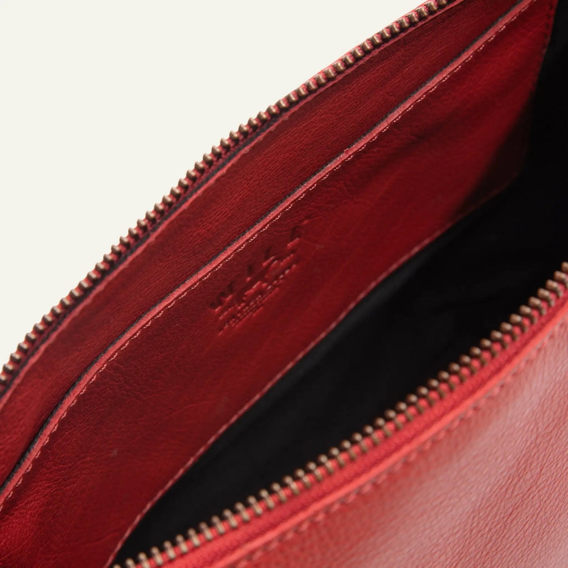 Milan Convertible Topzip Leather Bag red leather zipper Will Leather Goods shoulder bag on Tampa Home & Garden Store