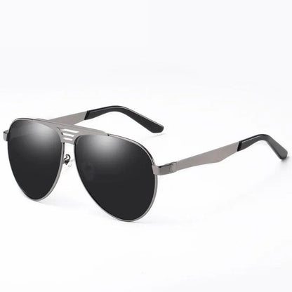 Polarized UV protection sunglasses by FLIPSTYLEZLLC, aviator metal frame with dark lenses on Tampa Home & Garden Store