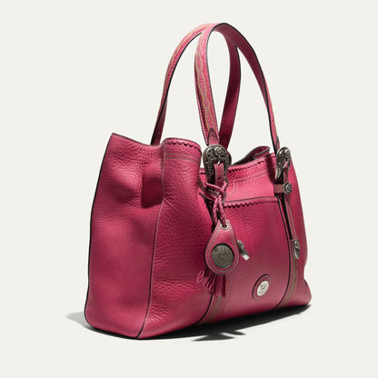 El Paso Work Tote pink leather tote by Will Leather Goods on Tampa Home & Garden Store