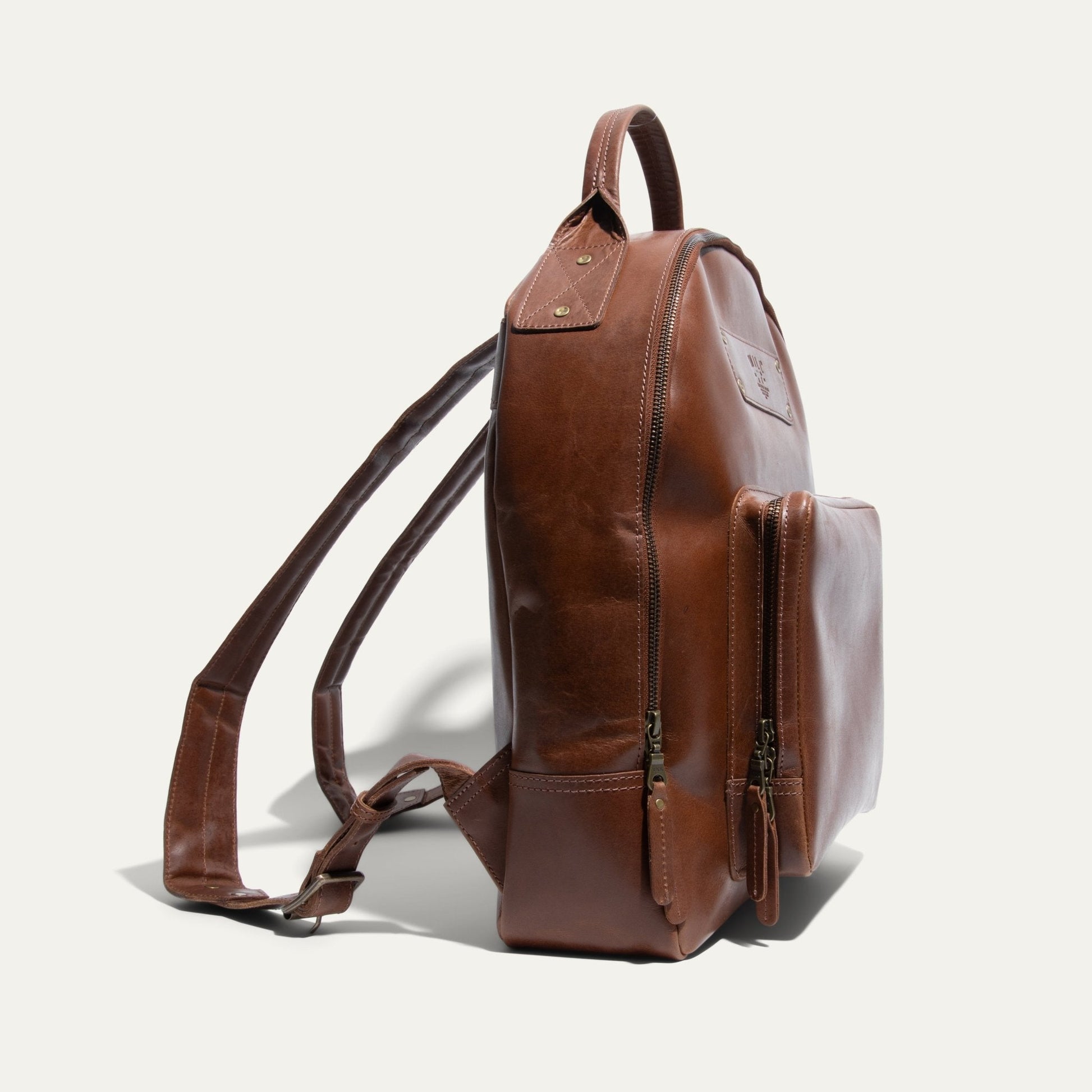 The Field Backpack Will Leather Goods brown leather backpack with top handle on Tampa Home & Garden Store