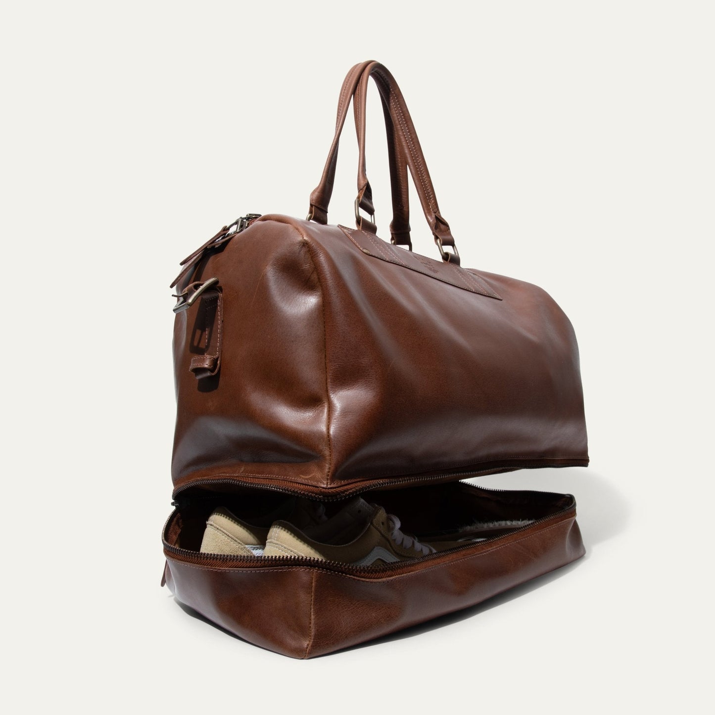 The Field Duffle brown leather duffel bag by Will Leather Goods on Tampa Home & Garden Store