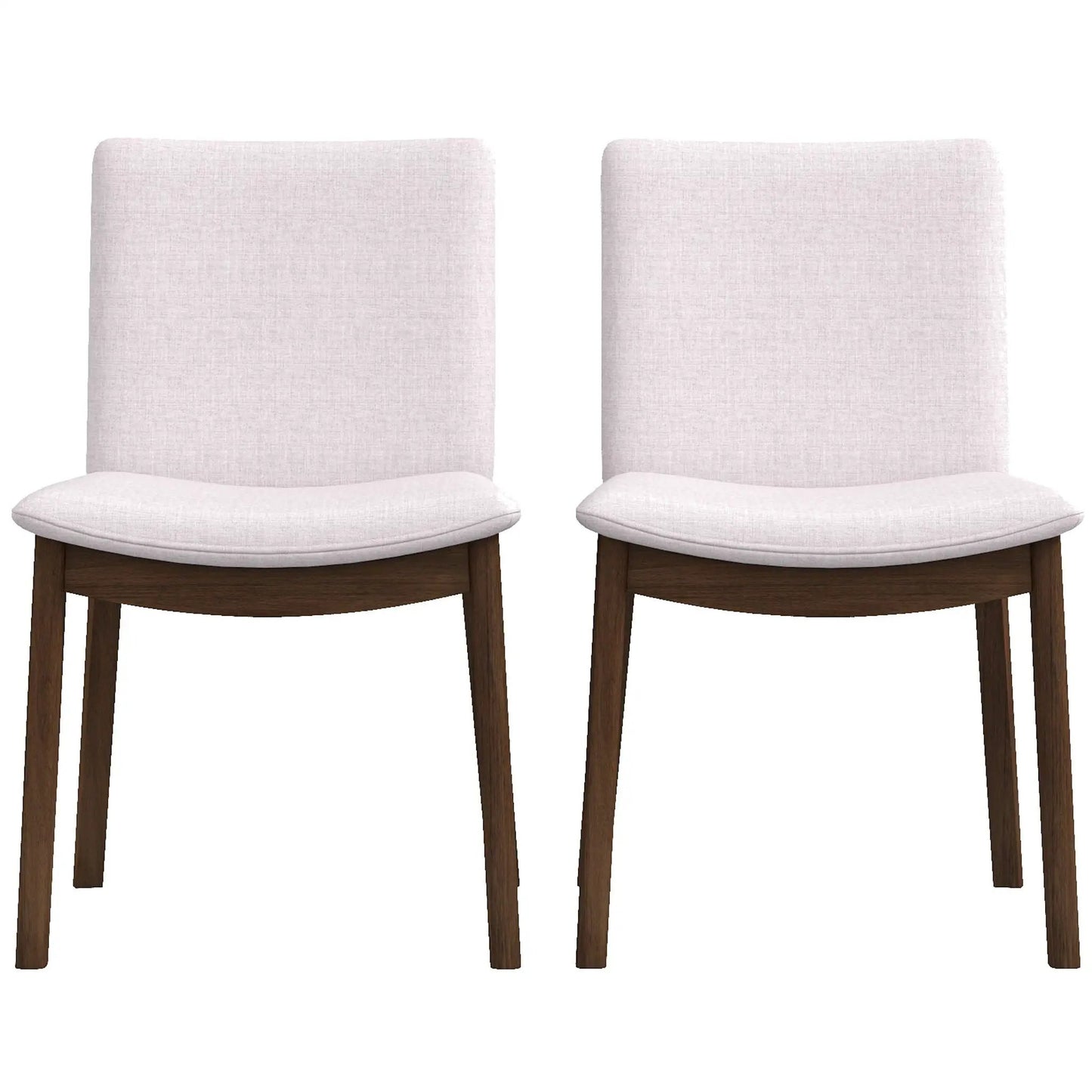 Mid Century Modern Solid Wood Dining Chair Set