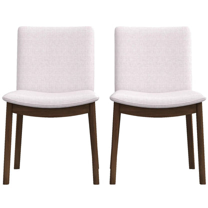 Mid Century Modern Solid Wood Dining Chair Set