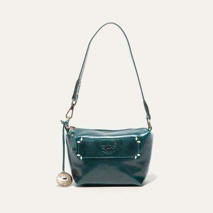 Simple Mini Pouch teal leather shoulder bag by Will Leather Goods with crossbody strap on Tampa Home & Garden Store