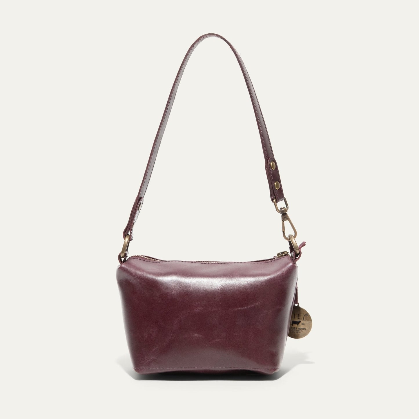Simple Mini Pouch shoulder bag by Will Leather Goods in burgundy leather on Tampa Home & Garden Store
