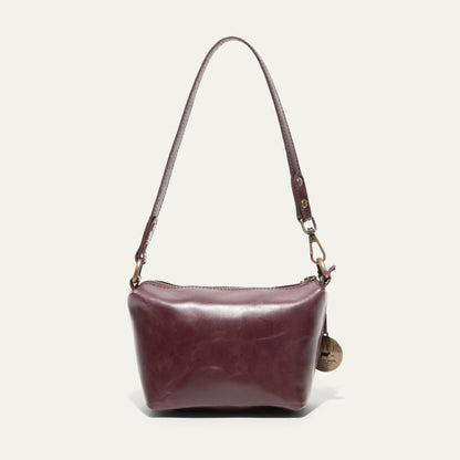 Simple Mini Pouch shoulder bag by Will Leather Goods in burgundy leather on Tampa Home & Garden Store