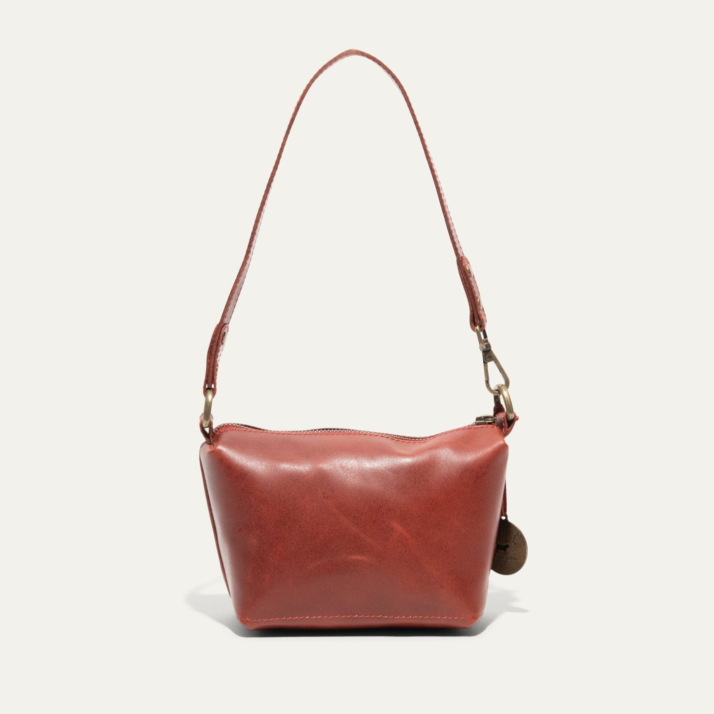 Simple Mini Pouch shoulder bag in red leather by Will Leather Goods on Tampa Home & Garden Store