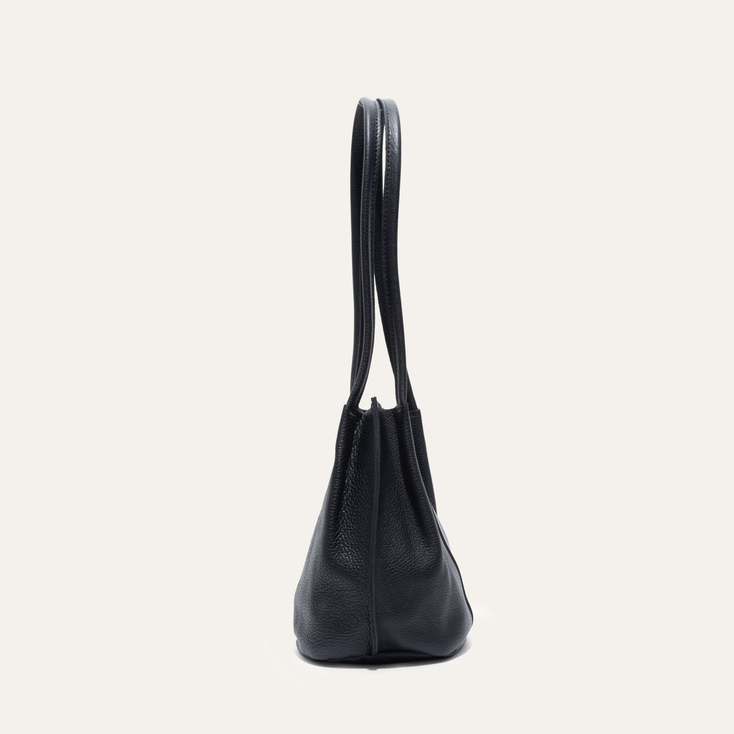 Workshop Bucket Bag by Will Leather Goods black pebbled leather handbag on Tampa Home & Garden Store