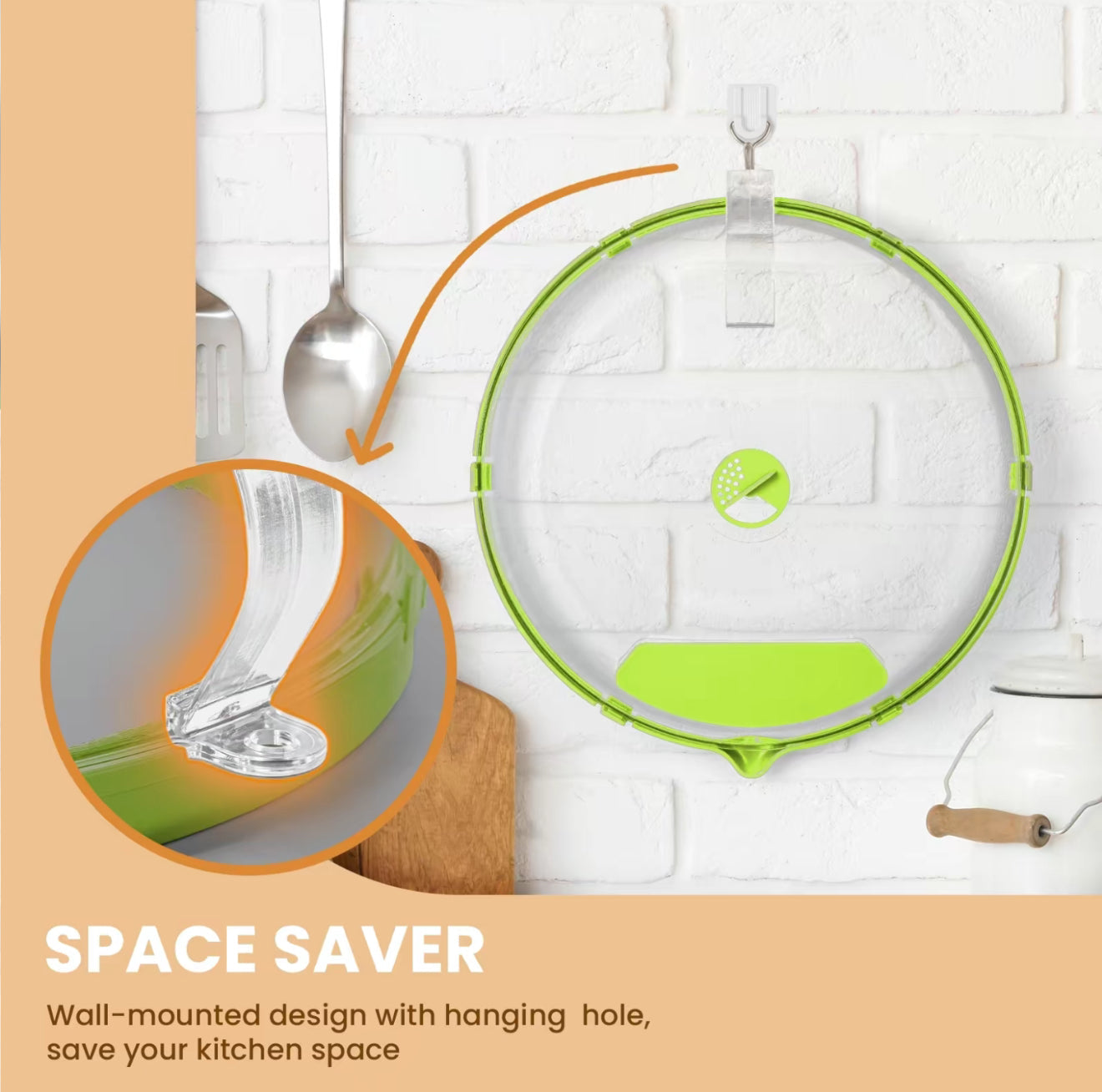SteamGuard Microwave Cover lime-green wall-mounted space saver VIP Digital Presence on Tampa Home & Garden Store