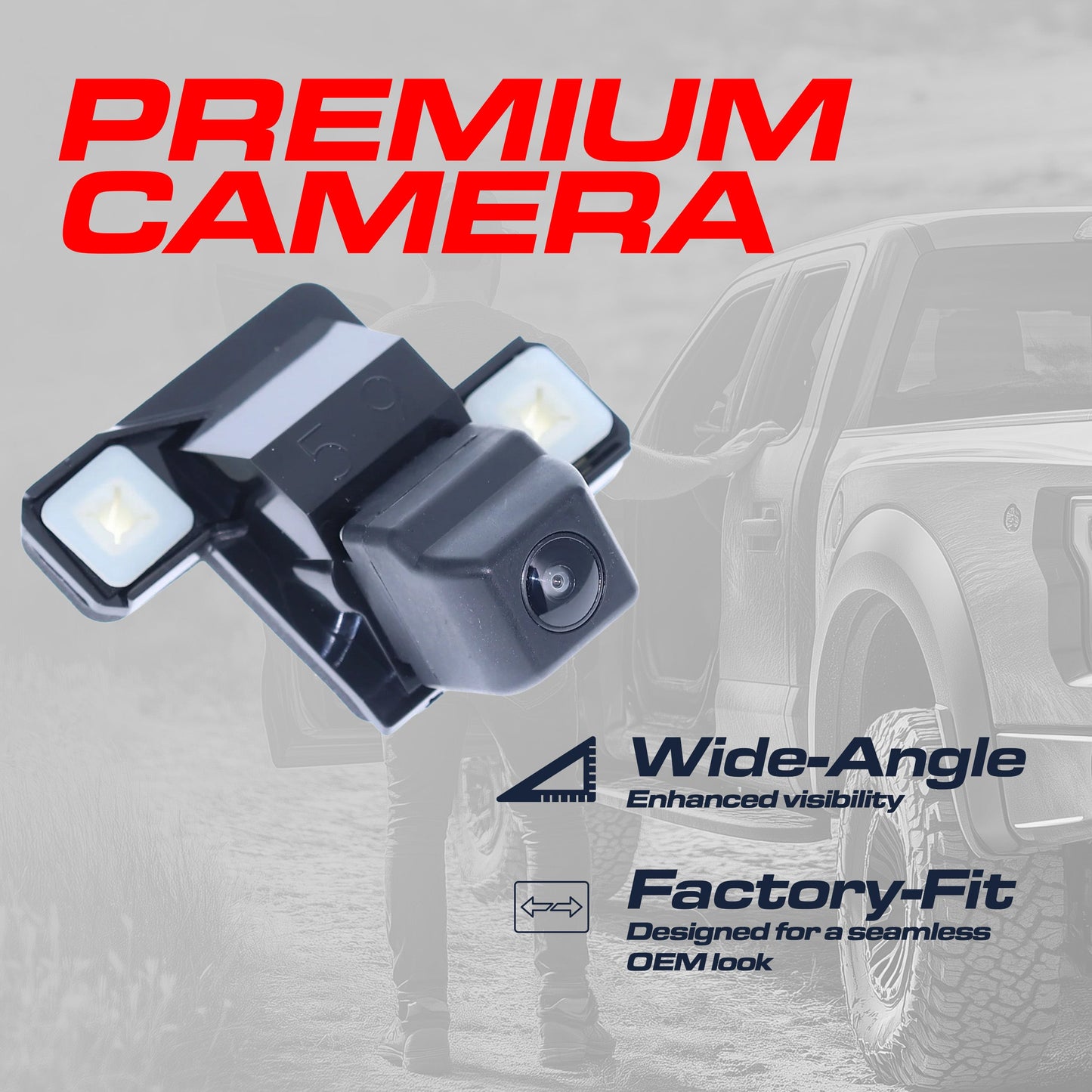 Master Tailgaters OEM backup camera module for Toyota Prius, black housing with lens on Tampa Home & Garden Store