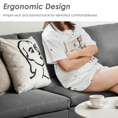 Convertible L-Shaped Sofa with Reversible Chaise